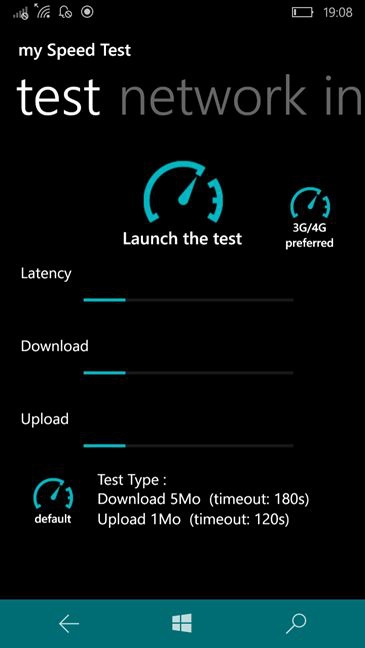 Windows 10 Mobile, test, speed, mobile, internet