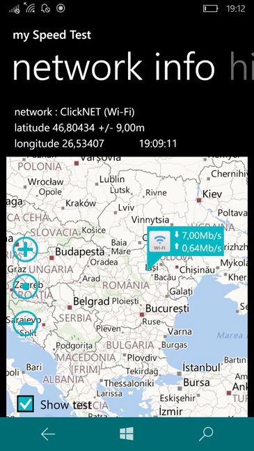 Windows 10 Mobile, test, speed, mobile, internet