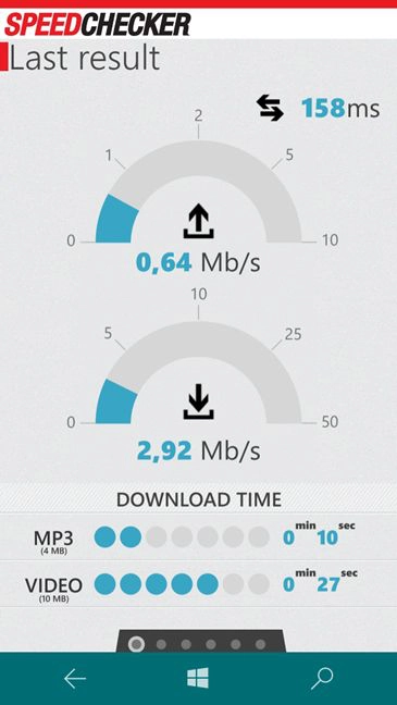 Windows 10 Mobile, test, speed, mobile, internet