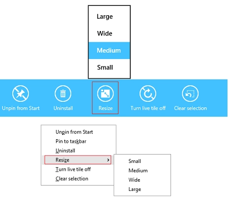 Windows 8.1, Start screen, tiles, customize, group, name, live tiles