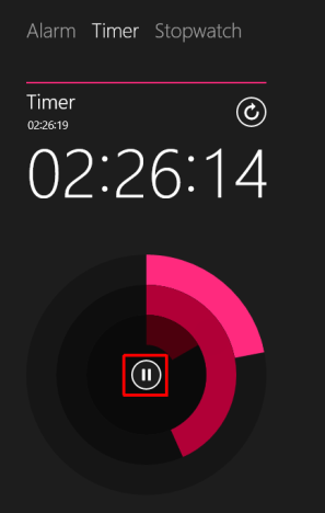 Windows 8.1, Alarms app, timer, stopwatch, create, delete