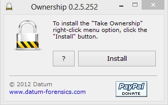 Take Ownership, right click, Windows 7, Windows 8, explorer