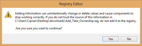 Take Ownership, right click, Windows 7, Windows 8, explorer