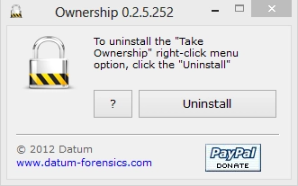 Take Ownership, right click, Windows 7, Windows 8, explorer