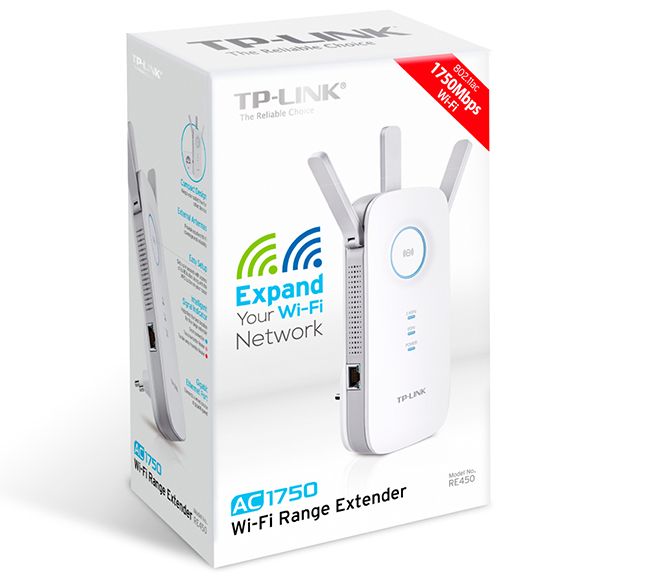 TP-LINK, RE450, AC1750, Wi-Fi, Range Extender, wireless, network