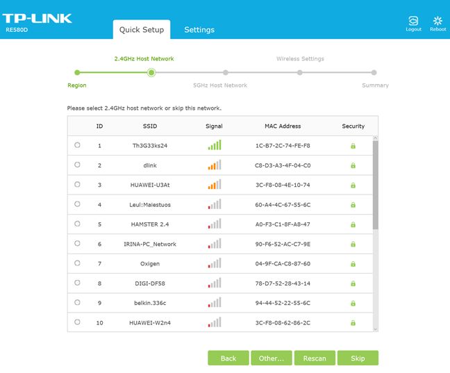 TP-LINK RE580D, range, extender, AC1900