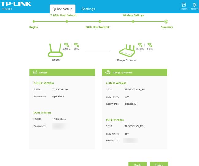 TP-LINK RE580D, range, extender, AC1900