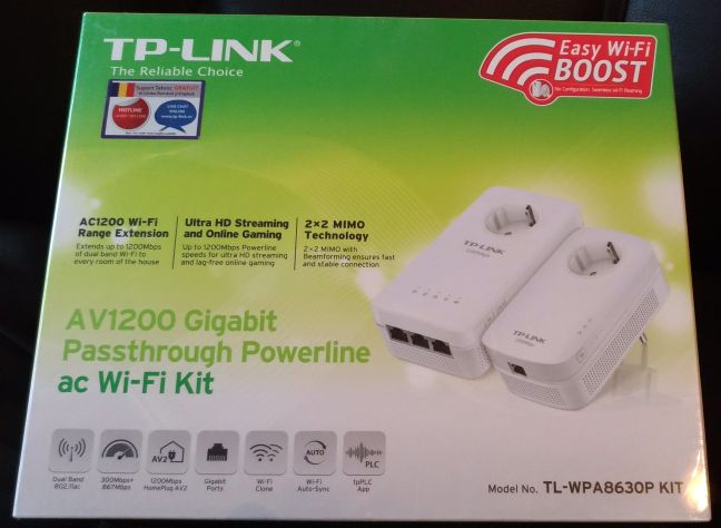 TL-WPA8630 KIT(FR), Kit de 2 CPL AV1200 Gigabit + WiFi AC