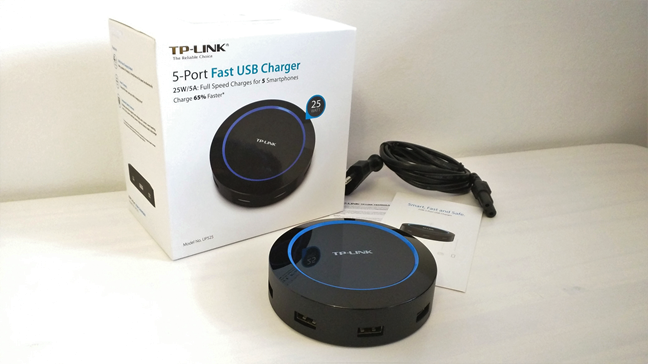TP-Link UP525, 25W 5-Port, Fast USB Charger