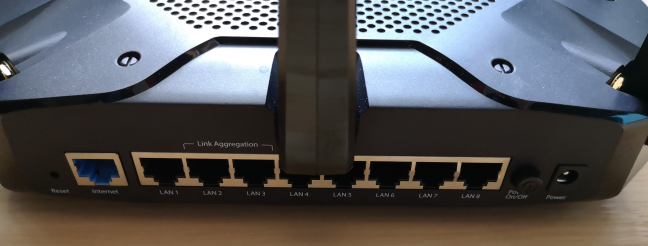 The Ethernet ports on the TP-Link Archer C5400X