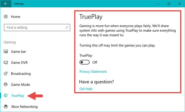 Windows 10, TruePlay