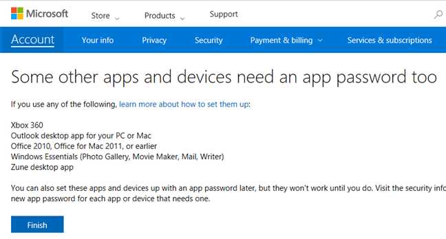 Microsoft, account, two-step verification, Authenticator