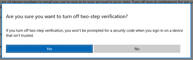 Microsoft, account, two-step verification, Authenticator