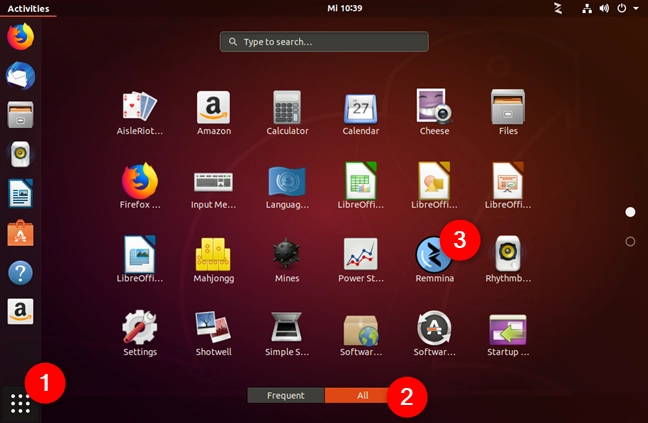 Remmina Remote Desktop Client in Ubuntu