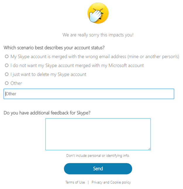Unlink, Skype, Microsoft
