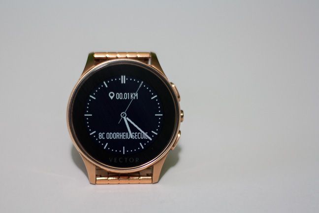 Vector Luna, smartwatch, Rose Gold, review, performance, battery