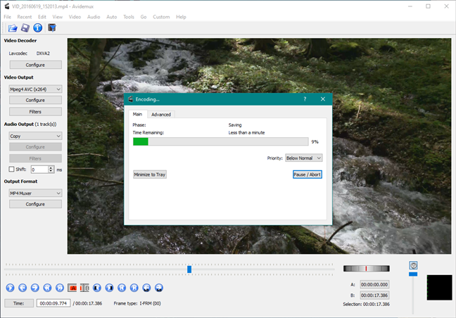 Avidemux: thay thế Windows Movie Maker