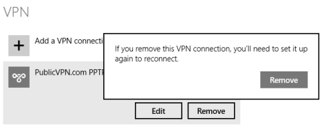 Windows 8.1, VPN, Network, Connection, Configure, PC Settings