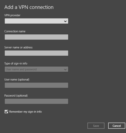 Windows 8.1, VPN, Network, Connection, Configure, PC Settings