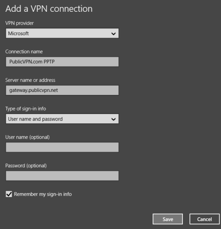 Windows 8.1, VPN, Network, Connection, Configure, PC Settings