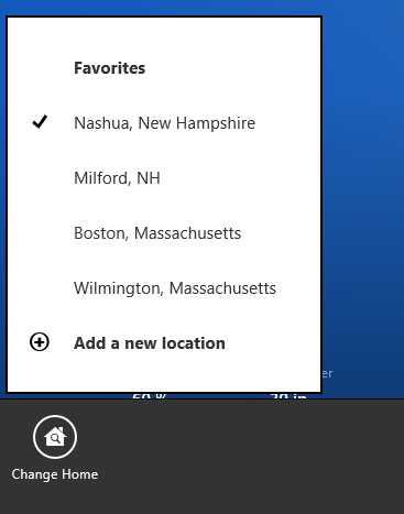 Windows 8, Windows 8.1, Weather App, forecast, locations