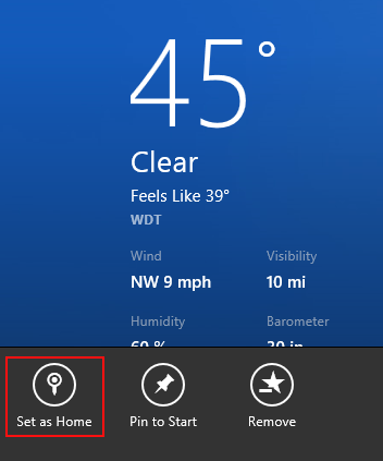 Windows 8, Windows 8.1, Weather App, forecast, locations