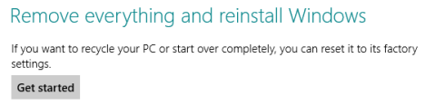 How to restore Windows 8 to its initial state