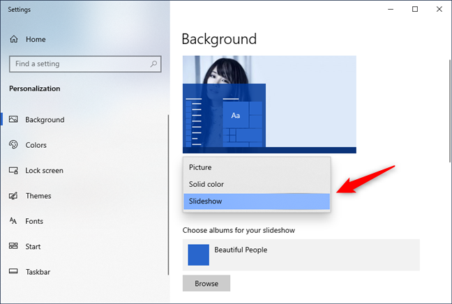 4 ways to change the desktop wallpaper in Windows 10 | Digital Citizen