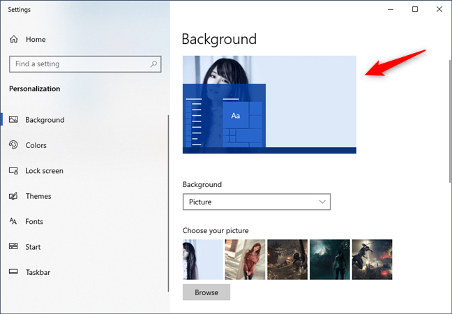 What the desktop looks like in Windows 10