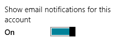 Windows 8 - PC Settings - Notifications