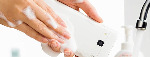 The first smartphone that you can wash with soap. For real!