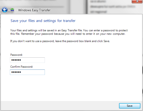 Windows Easy Transfer