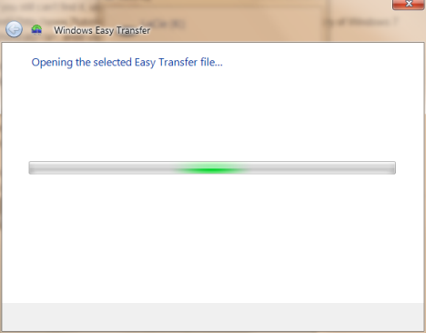 Windows Easy Transfer