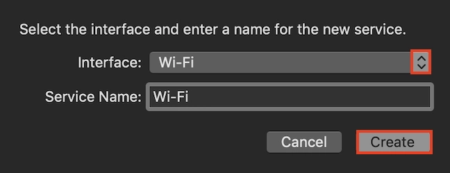 Add a Wi-Fi interface to the network list