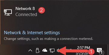 Click on the name of your Ethernet connection