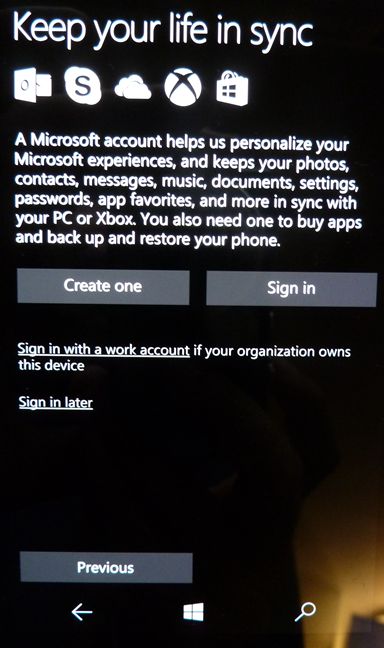 Windows 10 Mobile, setup, initial, configuration, Lumia, smartphone