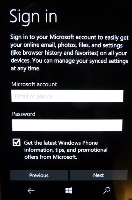 Windows 10 Mobile, setup, initial, configuration, Lumia, smartphone