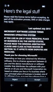 Windows 10 Mobile, setup, initial, configuration, Lumia, smartphone