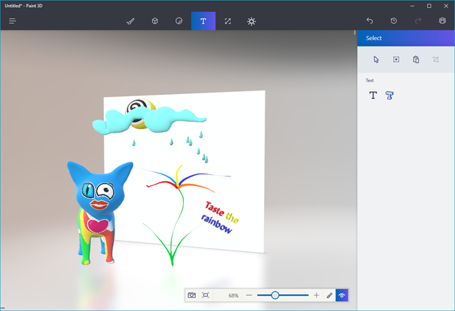 Paint 3D, Windows 10