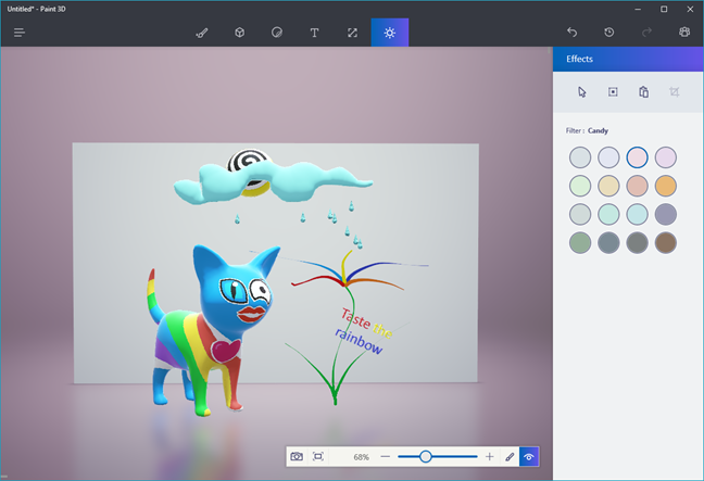 Paint 3D, Windows 10