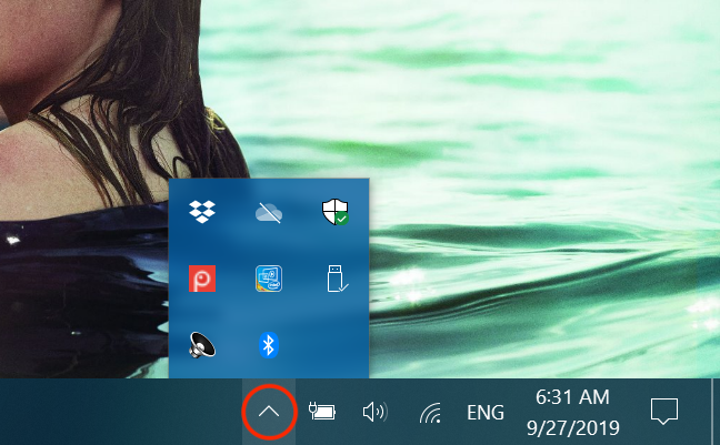 hide system icons in taskbar