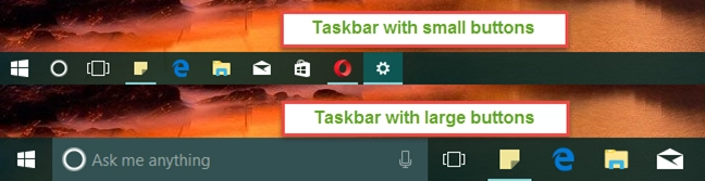 taksbar, Windows 10, personalize, configure, set