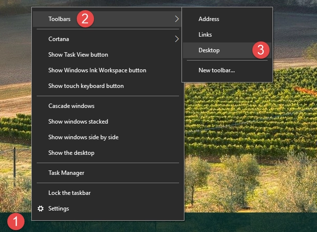 taksbar, Windows 10, personalize, configure, set