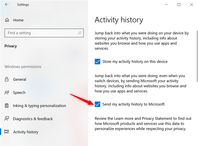 Check the box to sync your activities across multiple devices