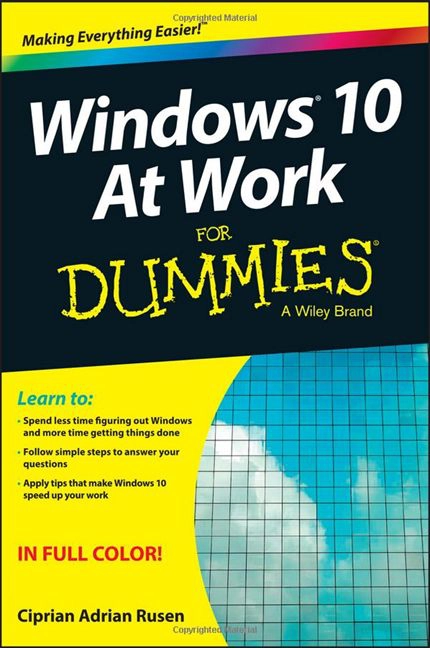Windows 10 At Work For Dummies, book