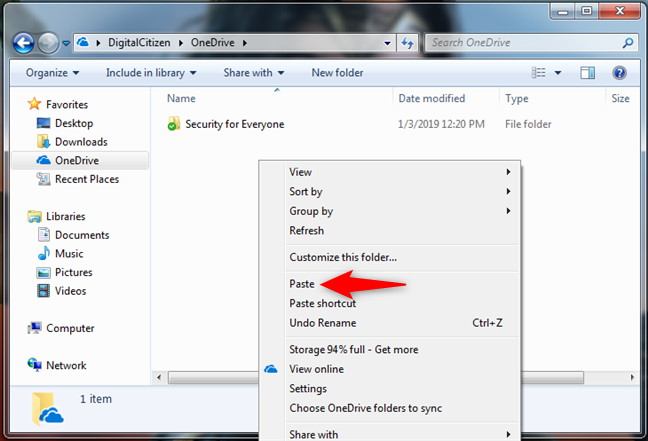 windows 7 onedrive download