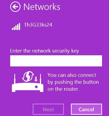 WPS, Wi-Fi Protected Setup, wireless, connection, Windows 8.1