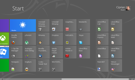 Windows 8 Start Screen