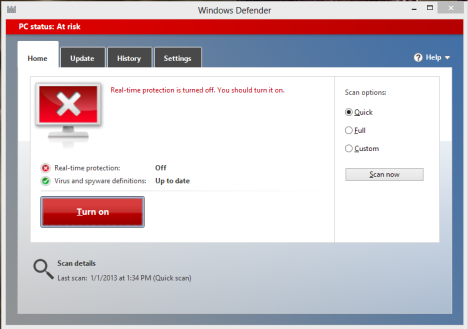 Windows Defender, Windows 8, Windows 8.1, antivirus