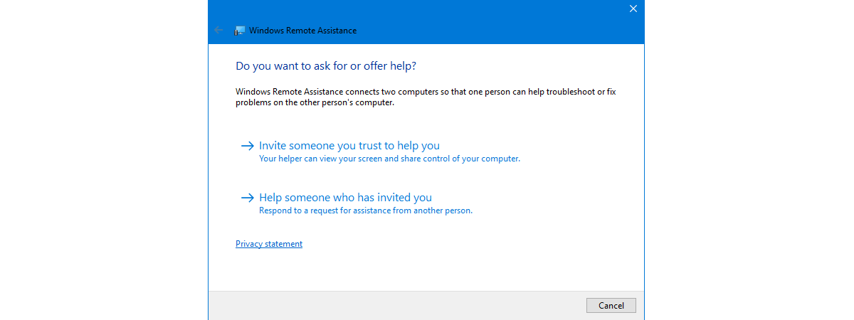 Provide remote support to Windows 10 users with Windows Remote Assistance